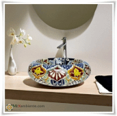 mexikanische bunte waschbecken