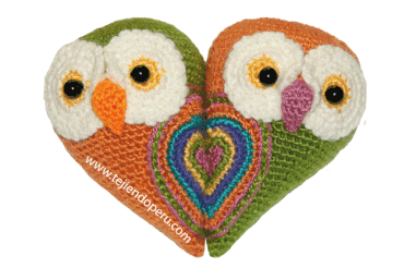 Tutoriel: petite paire de hiboux étant rapprochés formant un coeur! Spécial pour la Saint Valentin sont crochetées dans le amigurumi technique) (amigurumi hibou)