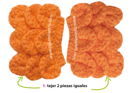 Cómo tejer un lazo o moño para la cabez a crochet en punto cocodrilo o escamas (cocodrile stitch brow)