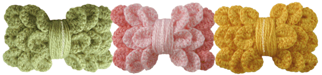 Cómo tejer un lazo o moño para la cabez a crochet en punto cocodrilo o escamas (cocodrile stitch brow)