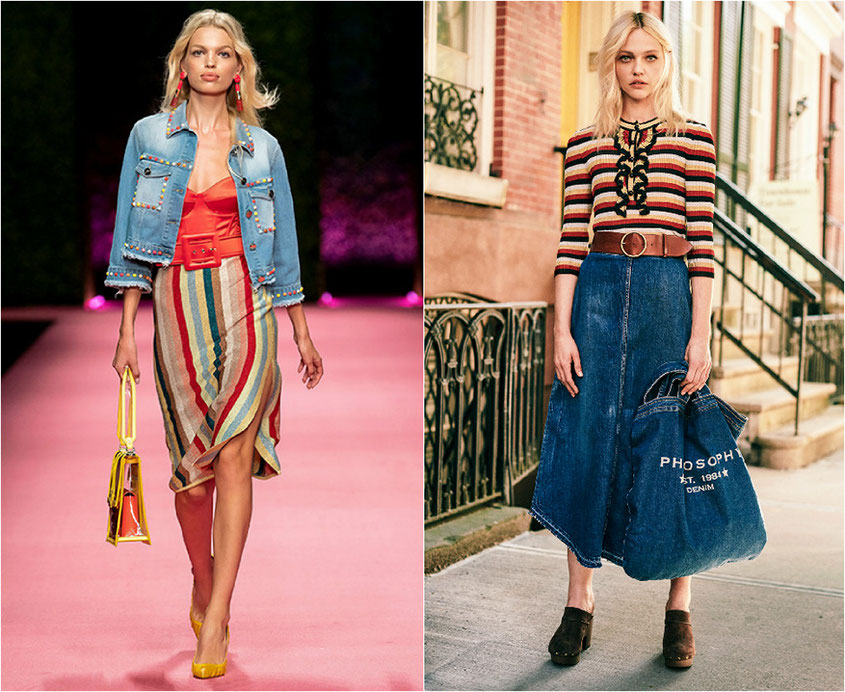 Was sind die Frühlingstrends 2019: Ganz oben auf der Hitliste aller Fashionjunkies stehen in diesem Frühling ganz klar hippe Streifen & cooler Denim | Warum wir nicht genug von diesen freshen Fashion Trends bekommen können | www.hot-port.de | Hot Port Life & Style Blog #frühlingstrends #outfits #streifen