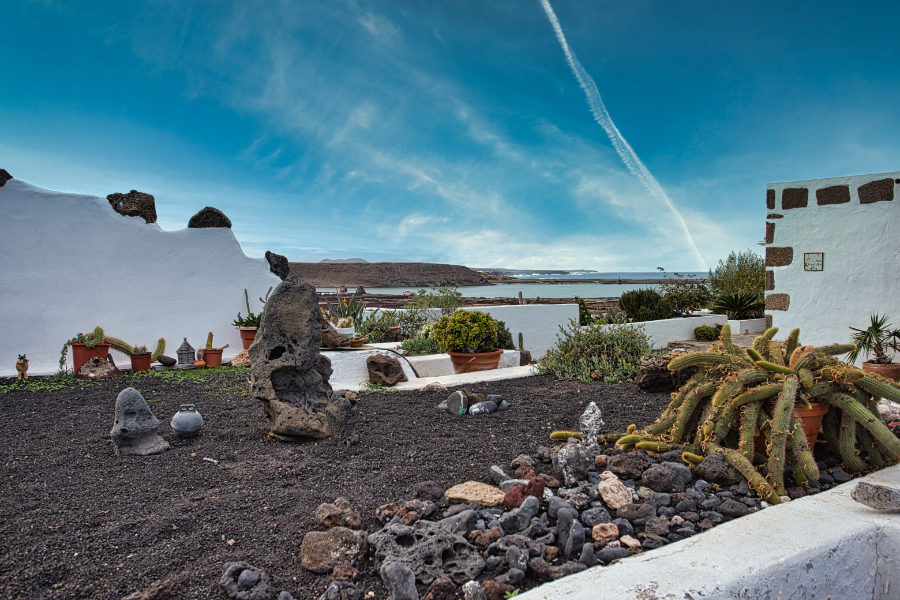 Weiße Häuser auf Lanzarote