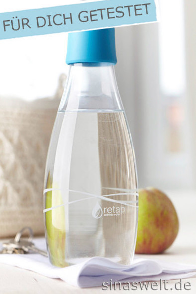 Plastik sparen, Glasflasche, Review, Empfehlung, Test, Tipp, Trinkflasche für unterwegs, ökotipps, ökologisch, grüne tipps, camping, retap, wasser, trinken, wasserhaushalt, wasserbedarf