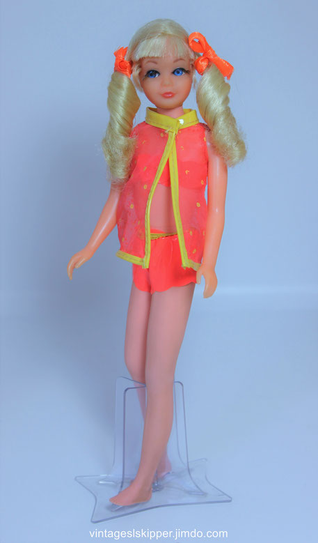 Pale Blonde Platinum Sausage Curl Skipper Sample Doll