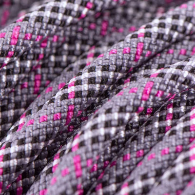 Tartan Fuchsie & Charcoal Grau (PPM) - Ø 10 mm