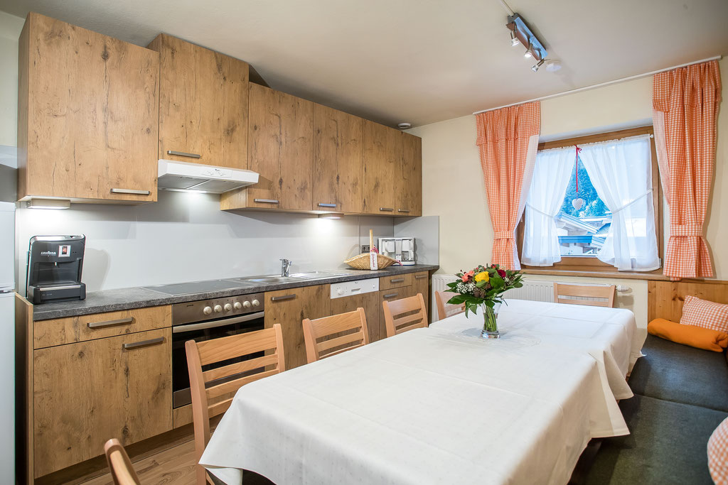 Apartment kitchen and dining area