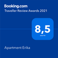 Booking Traveller Review Award Apartment Erika