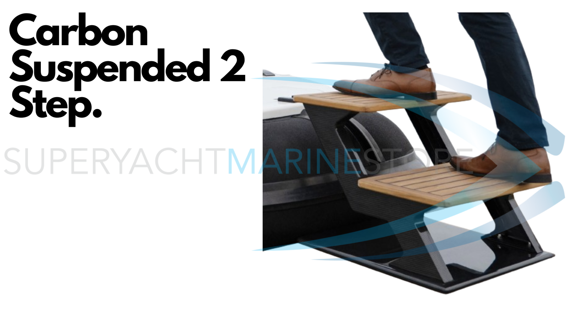 Suspended dock steps