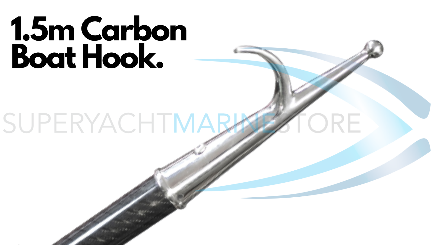 1.5m carbon boat hook