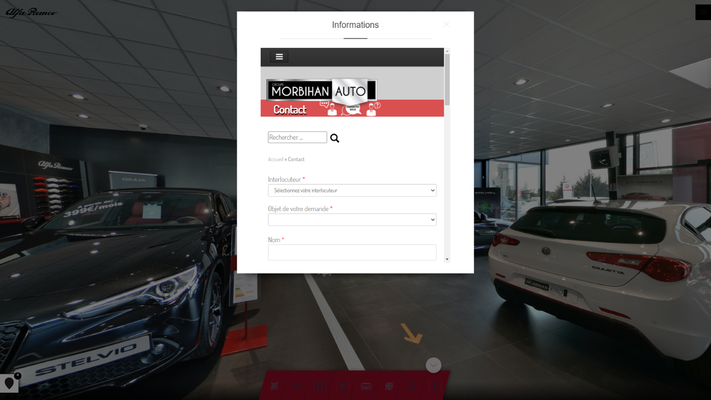 Aperçu centre automobile 360 - écran info