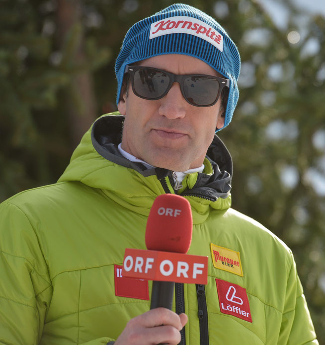 Christoph Sumann, einst Weltklasse-Biathlet, kommentiert heute Weltcups beim ...