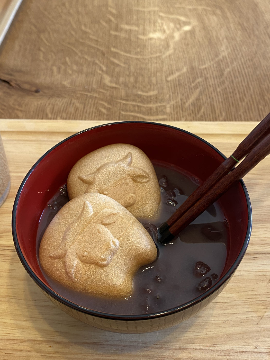 干支もなか(丑)もぜんざいに!