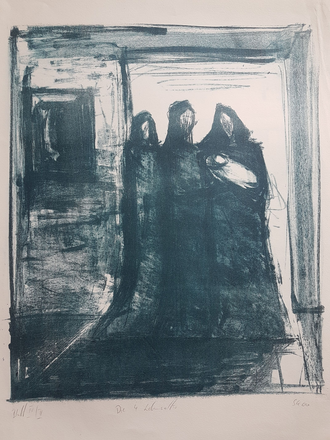 Die vier Lebensalter, Lithographie, 2000