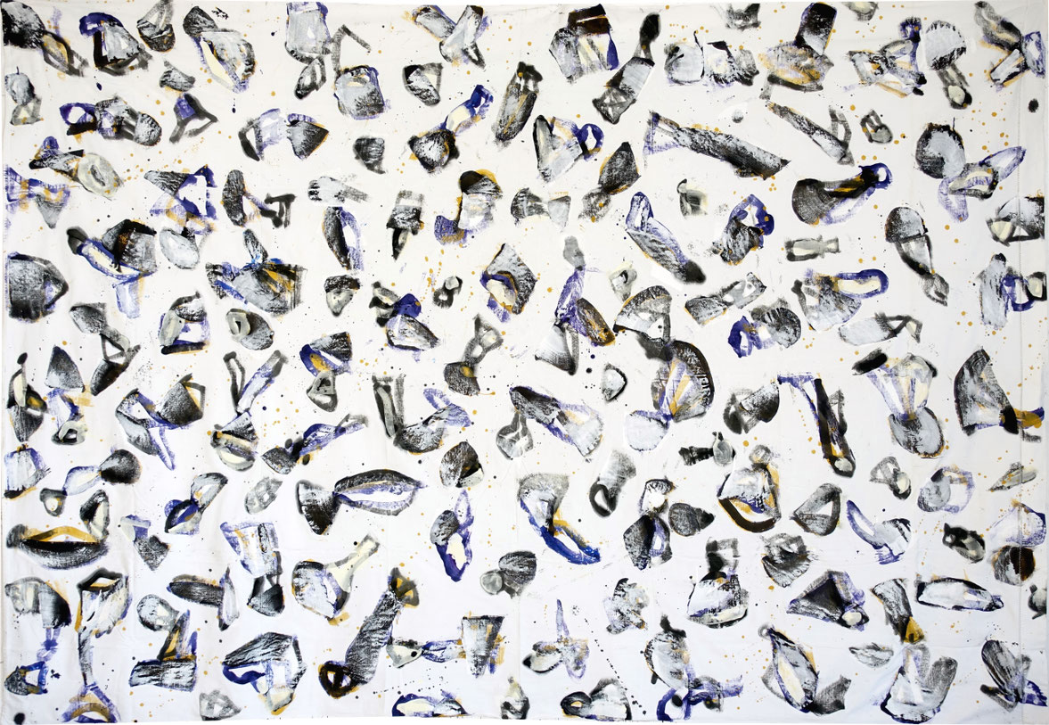 26-028 - Acrylique sur drap, 199 x 290 cm, 2026
