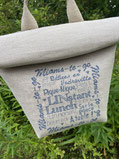 Modèles au point de croix - AU FIL DE L YERES - sac isotherme - PAUSE LIN - LUNCH BAG