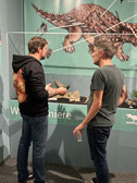 Paläontologe Nils Knötschke und Präparator Felix Beyeler