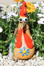 Betonhuhn, Knetbeton, Deko Garten