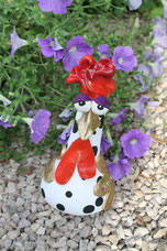 Betonhuhn, Knetbeton, Deko Garten