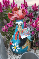 Betonhuhn, Knetbeton, Deko Garten