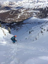 Couloir du Yéti à Vars