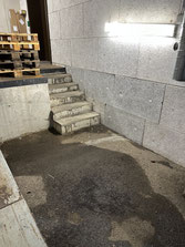 Treppe, im Plan gelb gefärbt.