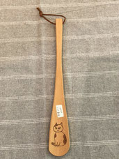 靴ベラ1(裏) 300㎜×40㎜ ウッドバーニング