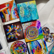 Magnete Quadrat Bunt Kunst Kühlschrank