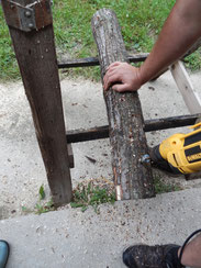 drill holes