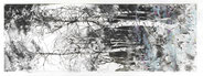 „Vergissmeinnicht/Perepelkins Grab“, Tusche und Kreide, 65 × 23 cm, 2020