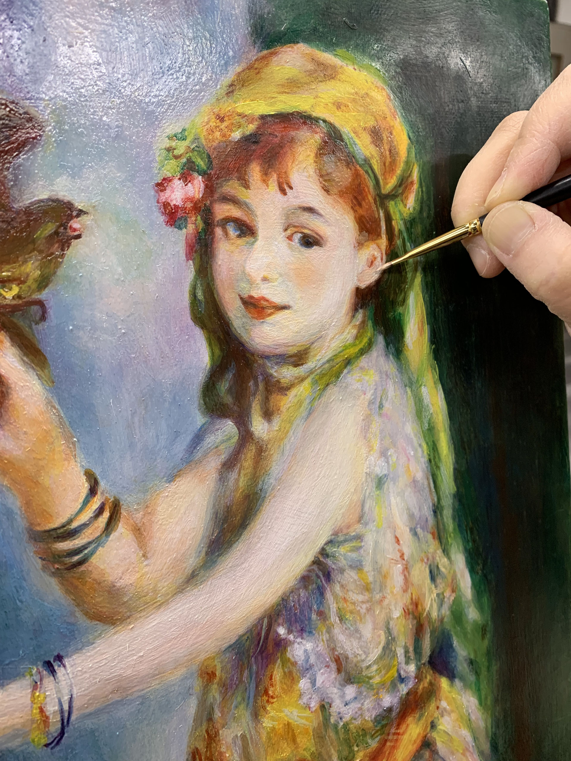 ルノアール？素描 サイン有り 模写？ （模写 オーギュスト