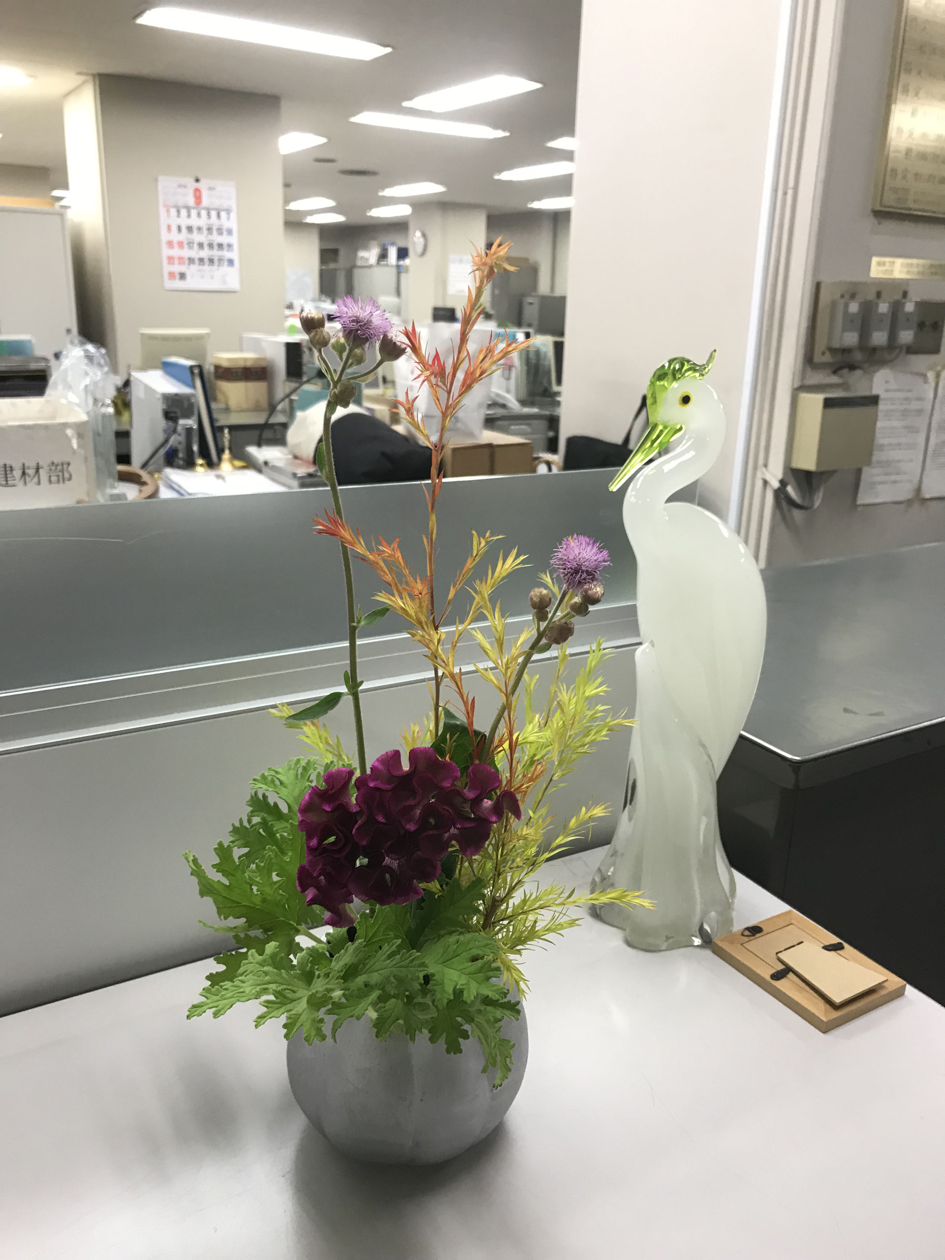 1週間の花達 福岡の生け花 いけばな教室 草月流 Ikubeni