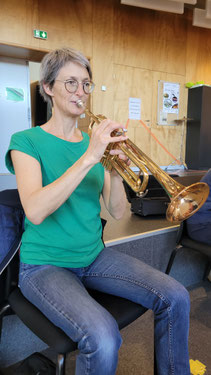 Ecole de musique EMC à Crolles – Grésivaudan : Concert trompette en orchestre.