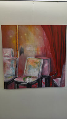 "Auszeit", 90x90cm, Ölfarbe auf Leinwand, Preis auf Anfrage