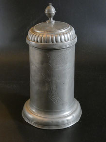 Walzenkrug Zinn dat. 1777