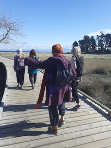 Ulla out walking with the NWC Activities Group