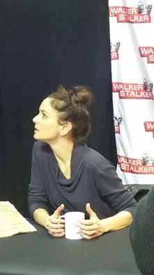 Sarah Wayne Callies at Walker Stalker