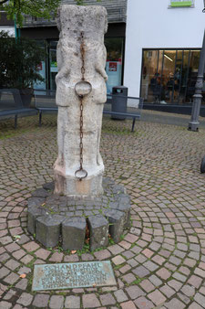 Mittelalterlicher Schandpfahl in Siegburg