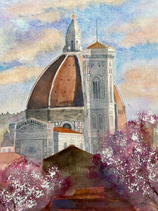 Dom von Florenz Aquarell