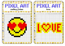 pixel art repérage spatial CP CE1 emoji