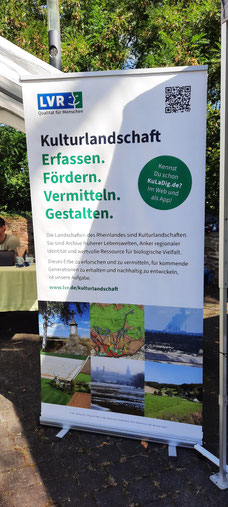Informationsstand des LVR mit Hinweis auf die neue APP KuLaDig.de