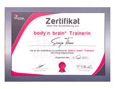 Zertifikat body'n brain Trainerin
