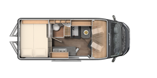 Queerbett für 2 Personen
