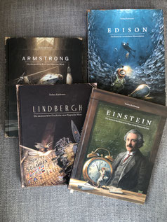 Einstein, Torben Kuhlmann, NordSüd Verlag, Lindbergh, Edison, Armstron