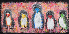 Schwein Porträt Leinwand Kunstdruck Malerei Kunst Tierart