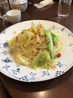 春キャベツたっぷりのスパゲッティ　美味しそう(^^♪　　えッ？？もちろん美味しいですよ(^^♪