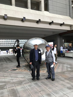 シティガイド協会理事の斎藤先生(左)と元事務局長の小島さんのツーショット(^^♪
