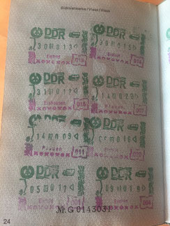 Stempel, Reisepass, Passstempel, coole, außergewöhnliche, Pass, seltene, entfernte Orte, DDR