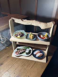 佳肴 (このような先附、前菜、酒肴から始ります)  Enjoy from these appetizers