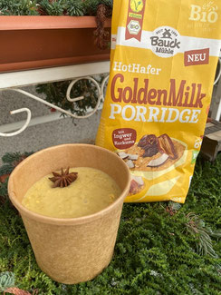 veganes Porridge im Urlaub in Schladming