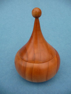 Dose Kirschbaumholz Drechseln Drechslerei Holzschalen Holzkugeln Holzartikel Kunsthandwerk Pfeffermühle Schreibgeräte Mitbringsel